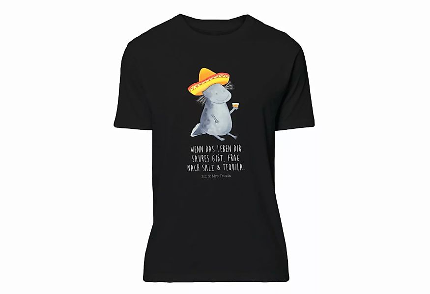 Mr. & Mrs. Panda T-Shirt Axolotl Tequila - Schwarz - Geschenk, Sombrero, Sh günstig online kaufen