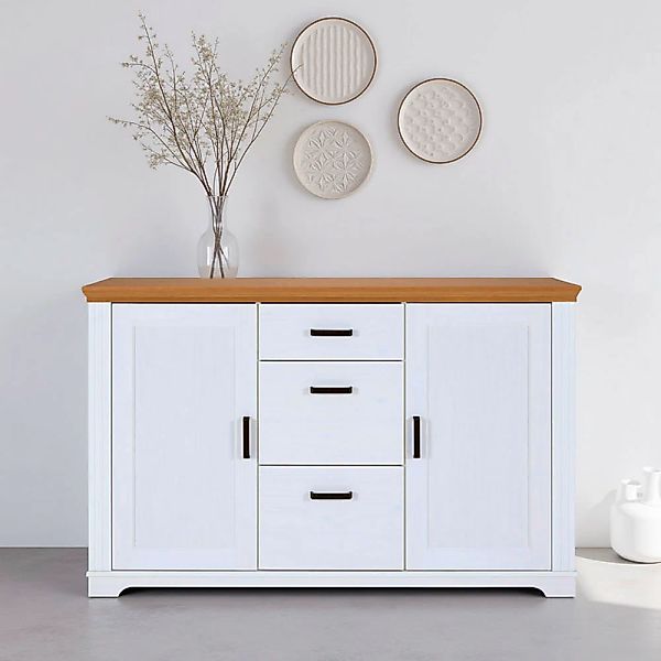 Inter Link Sideboard "Maluno" 1 Stk. tlg. Kiefer Massiv, Soft-Close, Staura günstig online kaufen