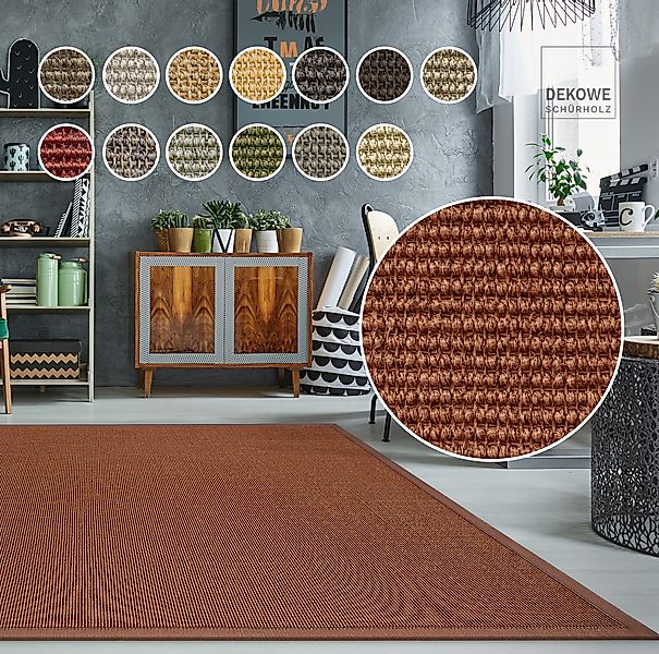Dekowe Sisalteppich »Mara S2 mit Bordüre Spezial«, rechteckig, 5 mm Höhe, 1 günstig online kaufen