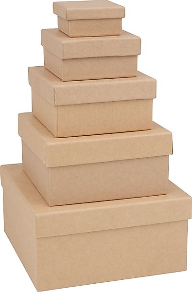 VBS Aufbewahrungsdose Quadrat, 5erSet günstig online kaufen