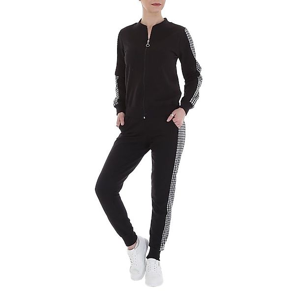 Ital-Design Jogginganzug Damen Freizeit, Hahnentritt Stretch günstig online kaufen
