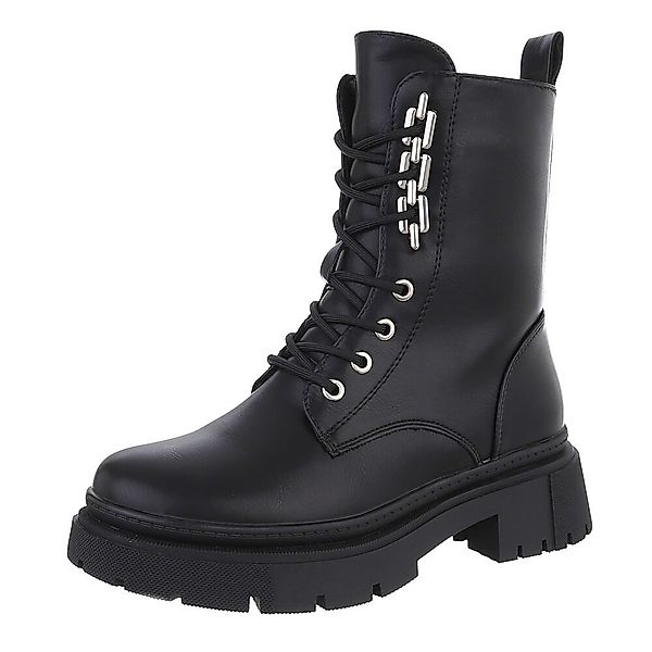 Ital-Design Damen Schnürschuhe Freizeit Schnürstiefelette (87451871) günstig online kaufen