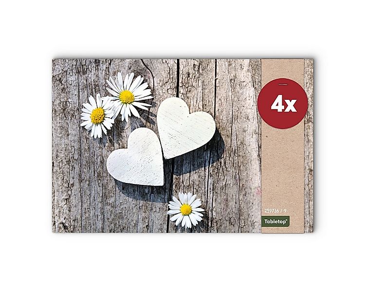 matches21 HOME & HOBBY Platzset Abwaschbare Tischsets 4er Set Landhaus-Stil günstig online kaufen