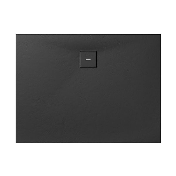 Breuer Duschwanne Modern Line Steinoptik Rechteck 100 cm x 80 cm Anthrazit günstig online kaufen