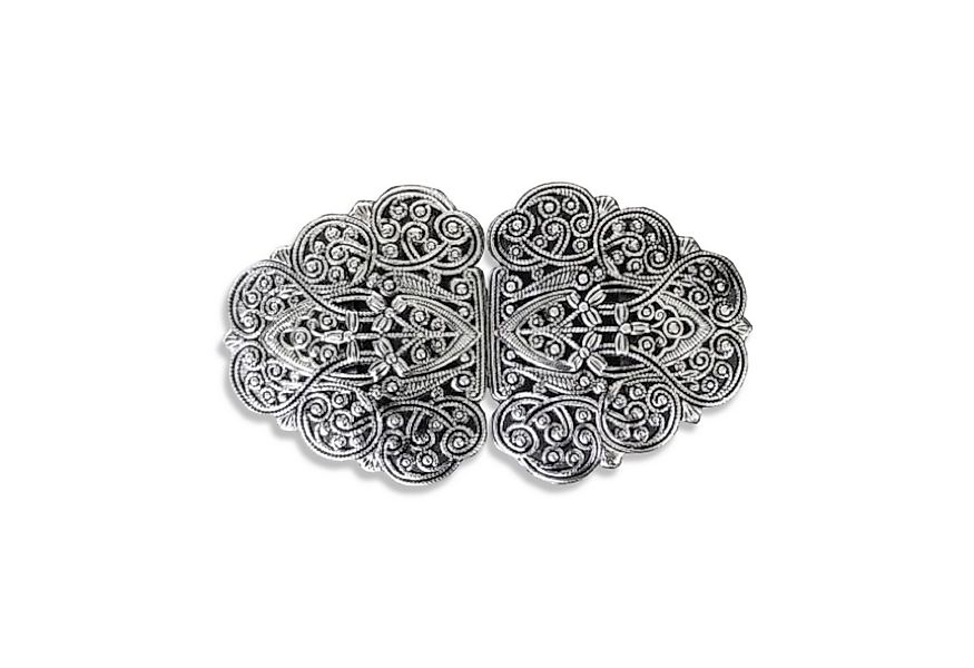 Hartmann-Knöpfe Gürtelschnalle silber farbene große Dirndl Schürzen Schlies günstig online kaufen