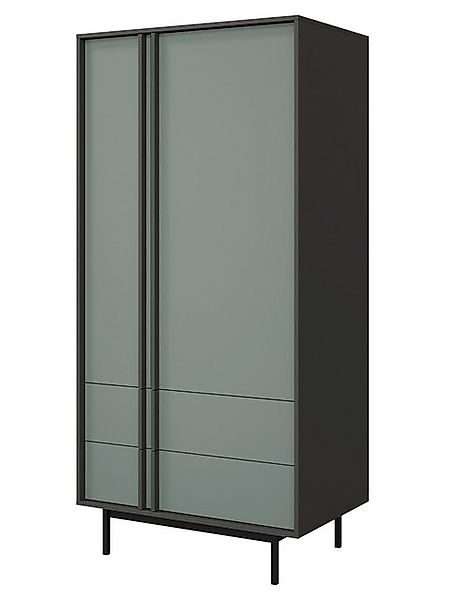 Compleo Kleiderschrank mit zwei Türen und zwei Schubladen, Elegant design M günstig online kaufen