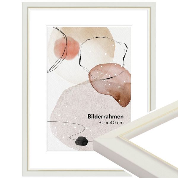 WANDStyle Bilderrahmen H340, Weiß, aus Massivholz günstig online kaufen