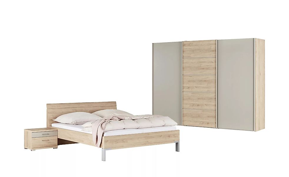 uno Komplett-Schlafzimmer 4-teilig  Rügen 2 - holzfarben - 250 cm - 217 cm günstig online kaufen