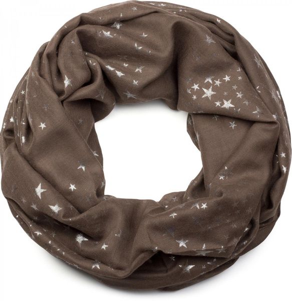 styleBREAKER Loop Loop Schal mit Metallic günstig online kaufen