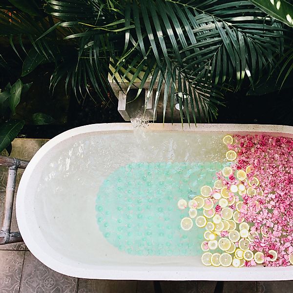 relaxdays Badematte Badewannenmatte Steinoptik bunt, Höhe günstig online kaufen