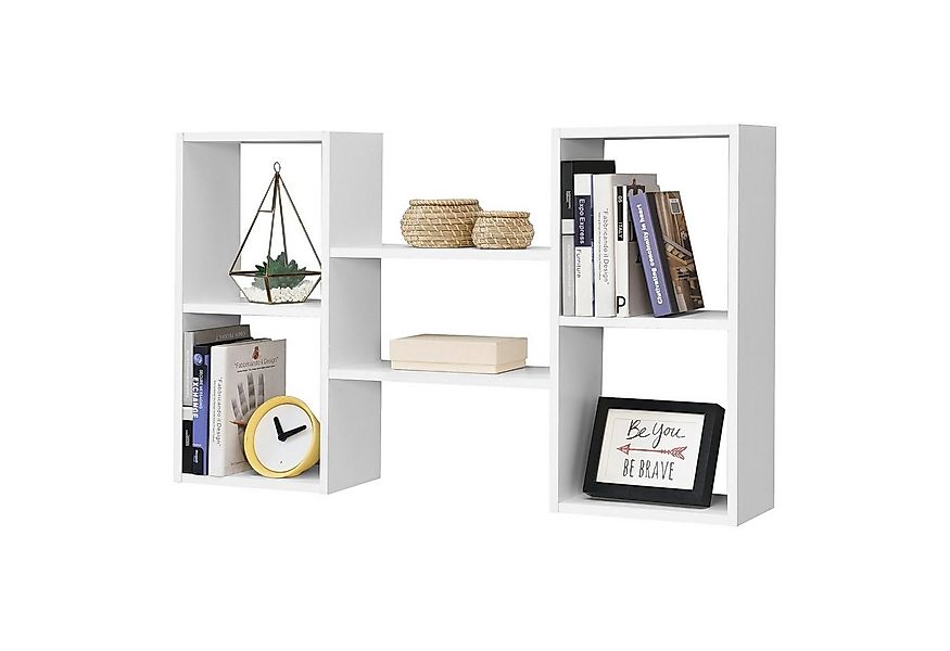 en.casa Wandregal, »Lillesand« Bücherregal mit 5 Ablagen 101x18x60cm Weiß günstig online kaufen