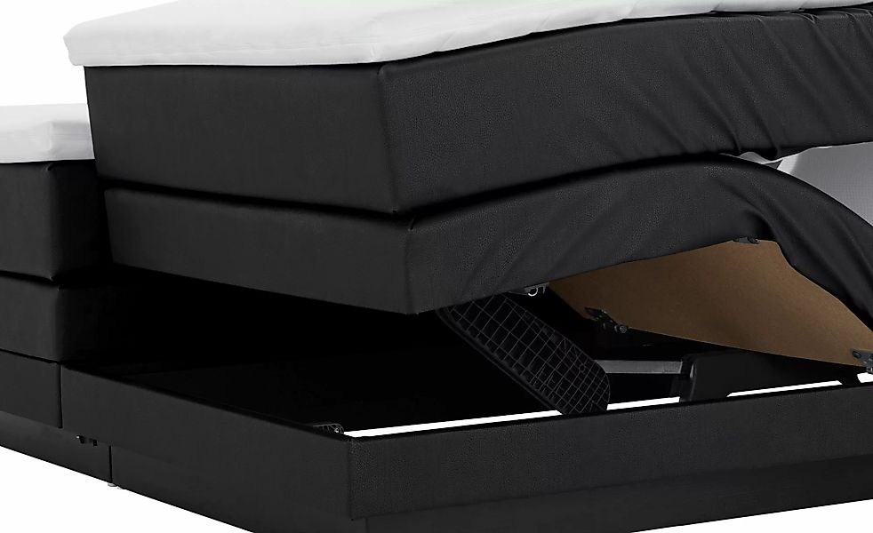 Motor-Boxspringbett  Hardego ¦ schwarz ¦ Maße (cm): B: 160 H: 118 Betten > günstig online kaufen