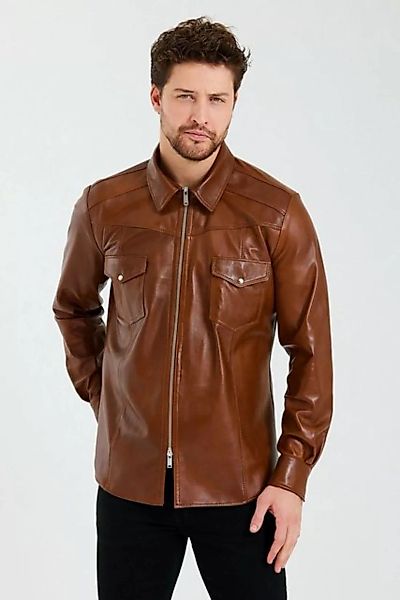 Ron Tomson Lederjacke mit praktischem Zwei-Wege-Reißverschluss günstig online kaufen