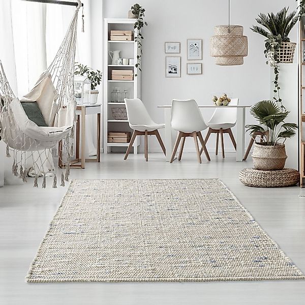 TaraCarpet Wollteppich TaraCarpet Handwebteppich Oslo, rechteckig, günstig online kaufen