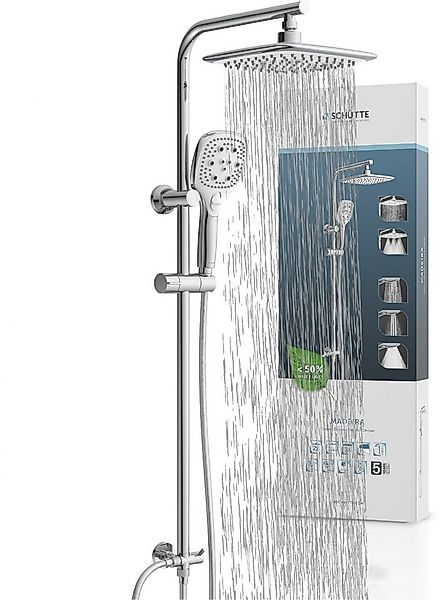 Schütte Duschsystem MADEIRA, Höhe 122,5 cm, Überkopfbrause-Set, Regendusche günstig online kaufen