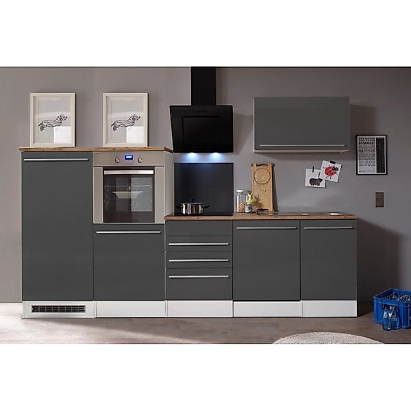 Respekta Premium Küchenzeile BERP290HWWC 290 cm Weiß Hochglanz günstig online kaufen