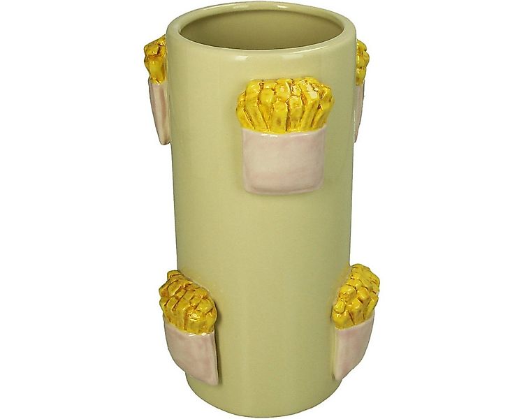 Kersten BV Dekovase Zylinder Pommes aus Stoneware (1 St), 22.3x12.5x13.5cm günstig online kaufen