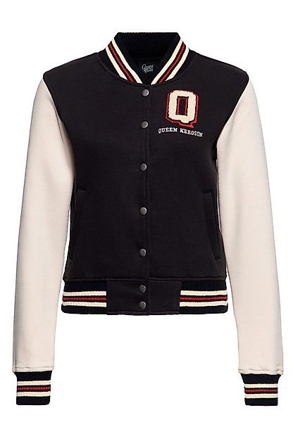 QueenKerosin Collegejacke Q (1-St) Mit Kontrast Raglan-Ärmeln günstig online kaufen