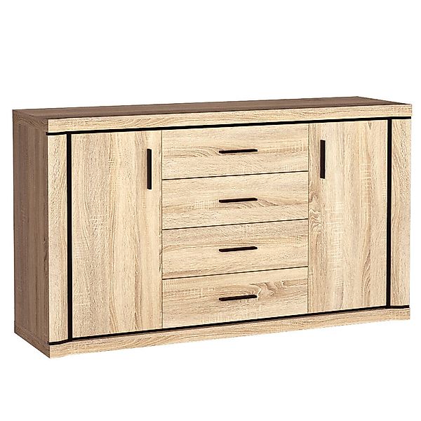 Sideboard 157cm in Sonoma Eiche DUNEDIN-161 günstig online kaufen