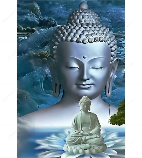 Rötting Design Malen nach Zahlen Diamond Painting Set 5D DIY Motiv Buddha W günstig online kaufen