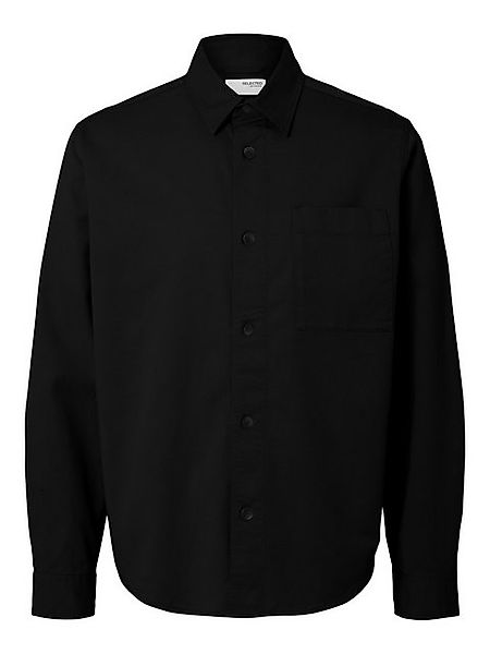 SELECTED HOMME Langarmhemd - Overshirt einfarbig  - Casual Hemd - lockeres günstig online kaufen