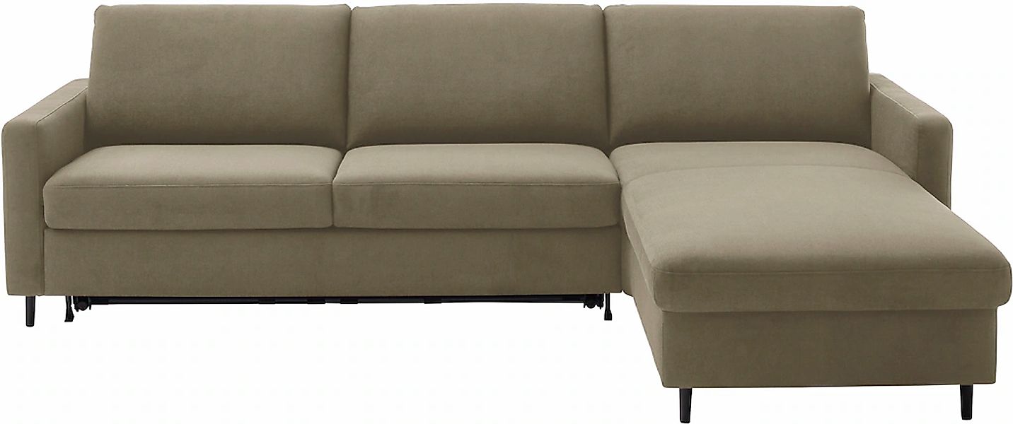 Home affaire Ecksofa "Calestra, Bezug Easy Care, Dauerschlaffunktion in 2 Q günstig online kaufen