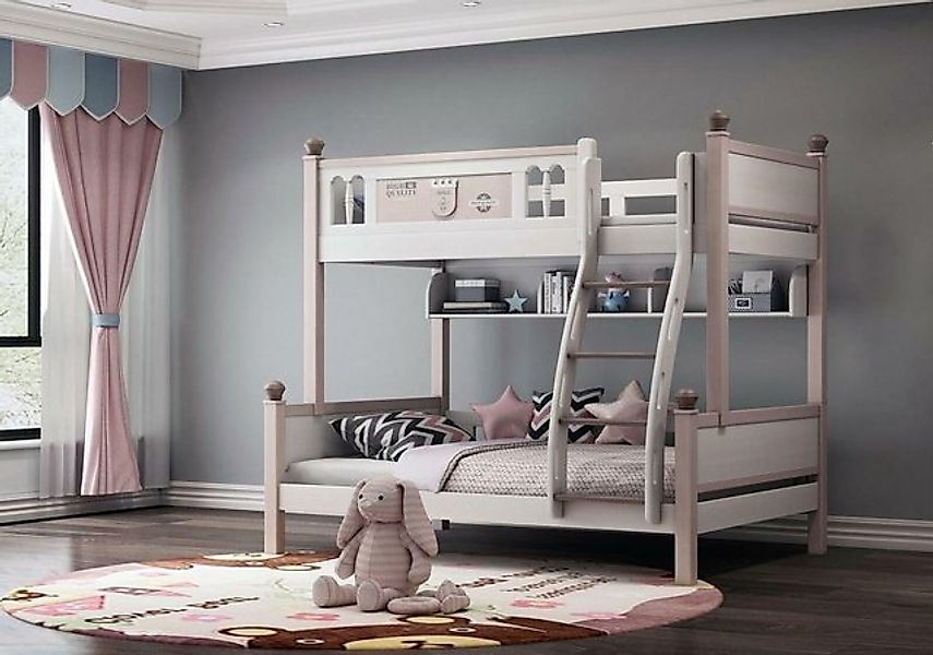 JVmoebel Etagenbett Doppelstockbett Hochglanz Natur Hochbett Kinderbett Eta günstig online kaufen