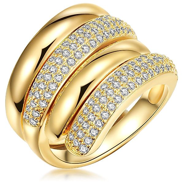 Lulu & Jane Fingerring gelbgold, Messing günstig online kaufen