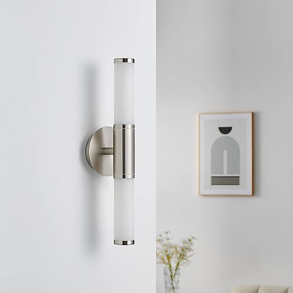 Wandleuchte Palmo, 2-flammig nickel günstig online kaufen