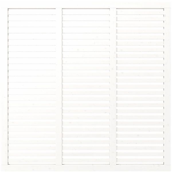 Sichtschutzzaun Harmoni Nadelholz Weiß 180 cm x 180 cm günstig online kaufen