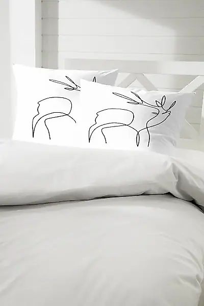 Primera Bettwäsche »Pablo picasnow« 2 Stk. tlg. mit abstraktem Rentier günstig online kaufen