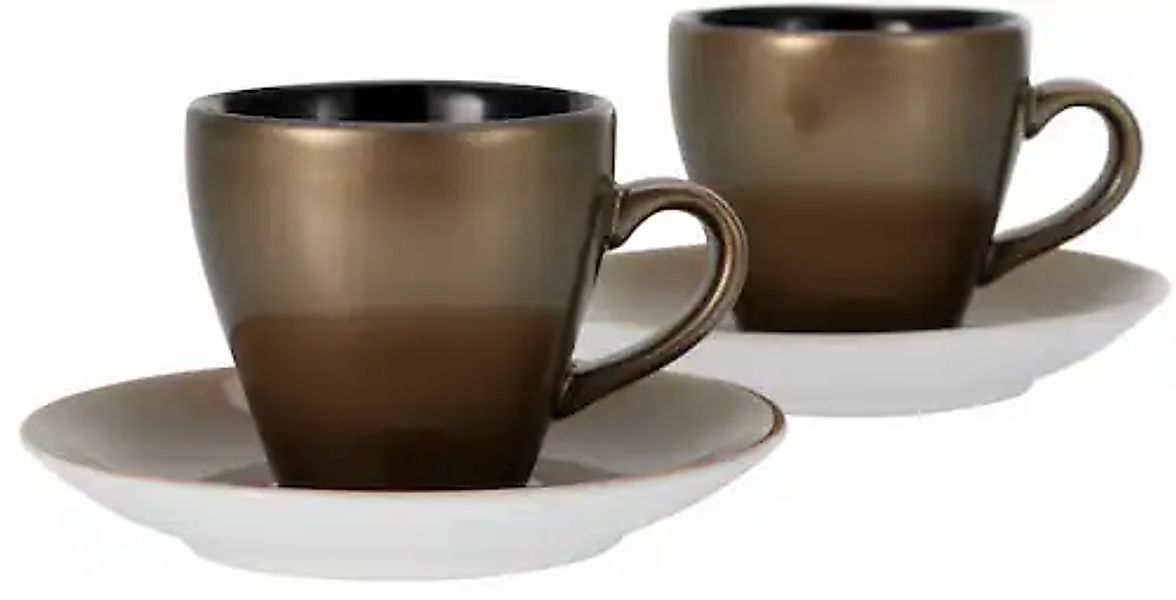 CreaTable Espressotasse »Golden Days« 4-teilig, inkl. Untertasse günstig online kaufen