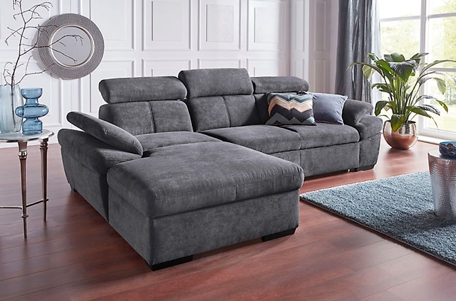 exxpo - sofa fashion Ecksofa »Salerno, inkl. Kopf- und Armteilverstellung, günstig online kaufen