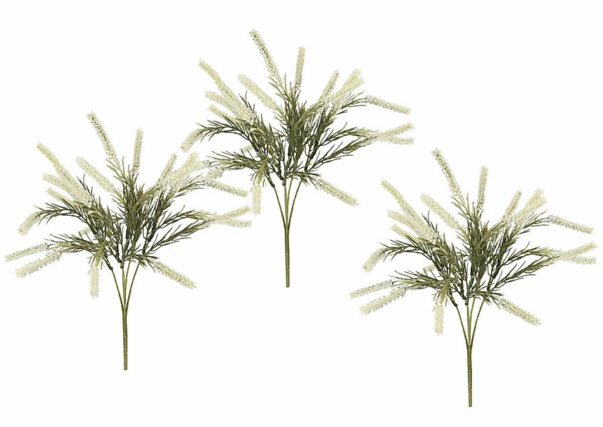 I.GE.A. Kunstpflanze "Erikabusch 3er Set" 35cm Erika Heidenkraut Strauch Bo günstig online kaufen