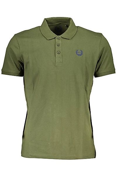 GIAN MARCO VENTURI Poloshirt Herren Kurzarm-Poloshirt Grün mit Stickerei & günstig online kaufen