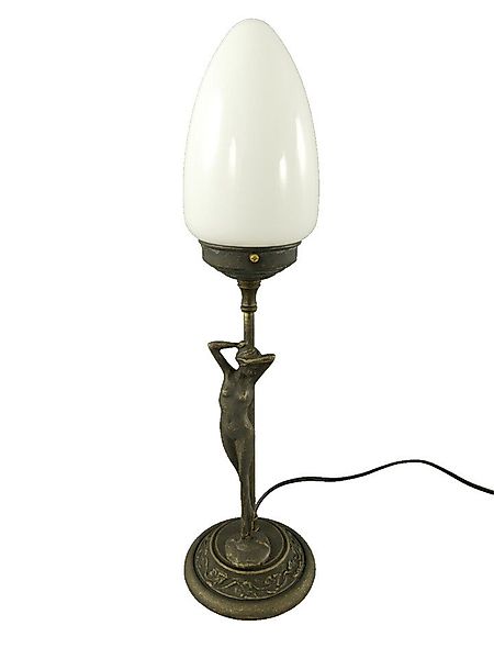 Gremegro Tischleuchte Tischlampe Jugendstil Frauenfigur Antik Schreibtischl günstig online kaufen