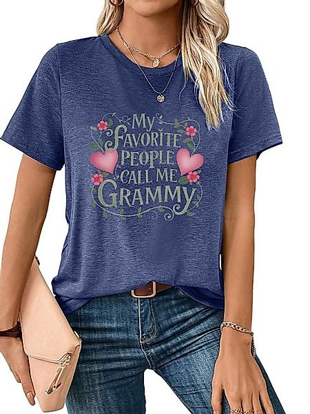 PYL T-Shirt Damen Sommershirt Kurzarm mit Liebe Ausgefallene Tees Bequem fü günstig online kaufen