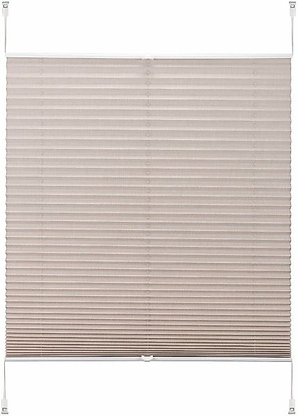 my home Plissee "WILLA" Lichtschutz ohne Bohren verspannt NEUHEIT in Leinen günstig online kaufen