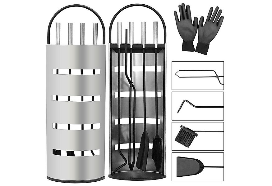 Mucola Kamingarnitur Kaminreinigungs Set 6-tlg. Kaminbesteck Kaminwerkzeuge günstig online kaufen