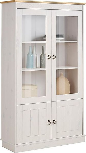 Home affaire Vitrine "Indra", aus massiver Kiefer, FSC, Höhe 145 cm, dezent günstig online kaufen