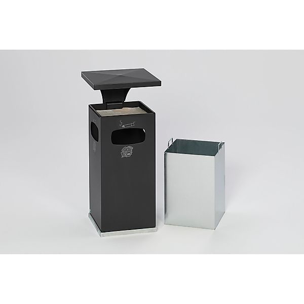 PROREGAL Kombiascher Mit Verstärktem Schutzdach 38 Liter HxBxT 91 x 39,5 x günstig online kaufen