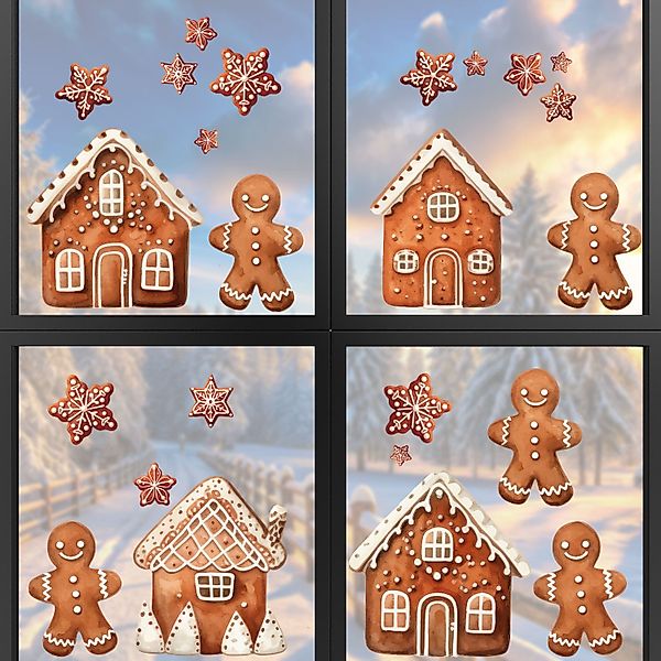 younikat Fensterdekoration younikat Fenster Bilder Winter günstig online kaufen