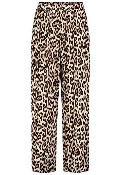 SUBLEVEL Stoffhose Leopardenmuster Elastischer Bund und Bequeme Passform Le günstig online kaufen