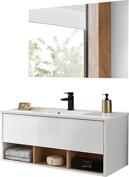 PLACES OF STYLE Badmöbel-Set »Studio Line, Bad im modernen Design, 2-teilig günstig online kaufen