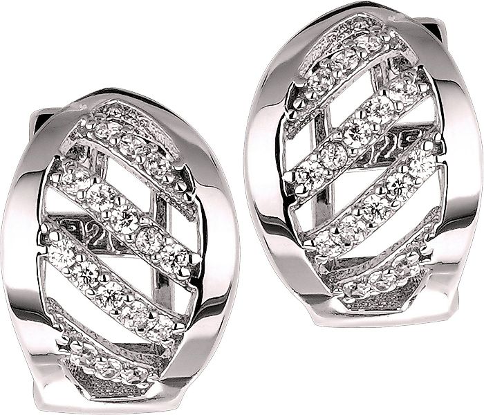 SilberDream Paar Creolen SilberDream Damen Creolen Ohrringe Blatt (Creolen) günstig online kaufen