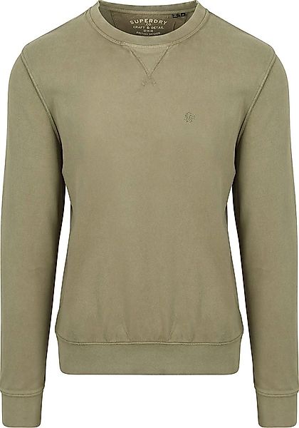 Superdry Sweater Classic Essential Olivgrün - Größe XXL günstig online kaufen