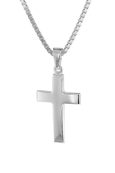 trendor Kette mit Anhänger 21 mm Weißgold 333 (8 Kt) mit Silber- günstig online kaufen