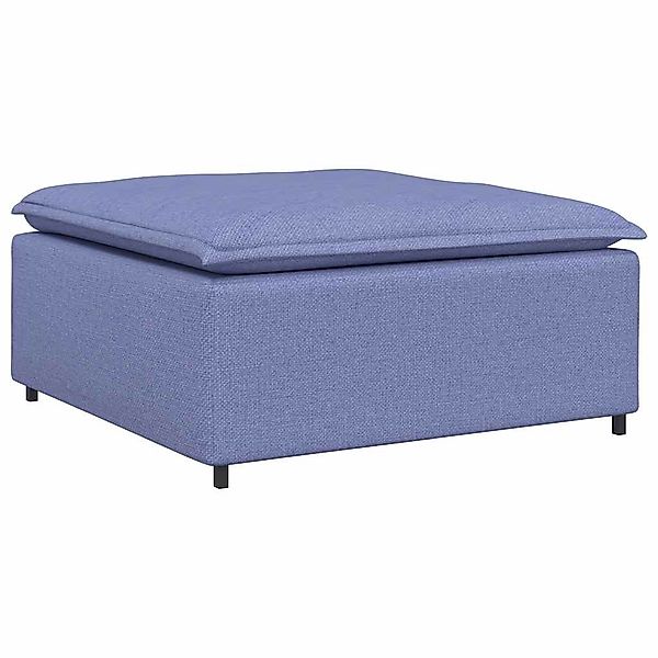 vidaXL Sofaelement Modulares Sofa-Fußhocker-Modul Jeansblau 100x100x48 günstig online kaufen