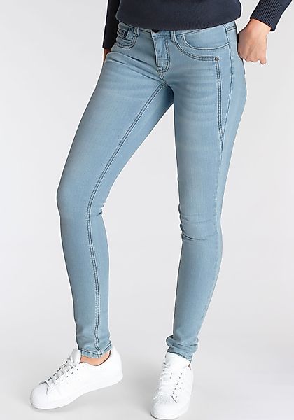 Arizona Skinny-fit-Jeans "mit Keileinsätzen", extra-enger Beinschnitt, nied günstig online kaufen