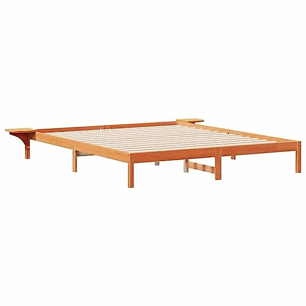 vidaXL Bettgestell mit Nachttischen Wachsbraun 180 x 210 cm 873234 günstig online kaufen